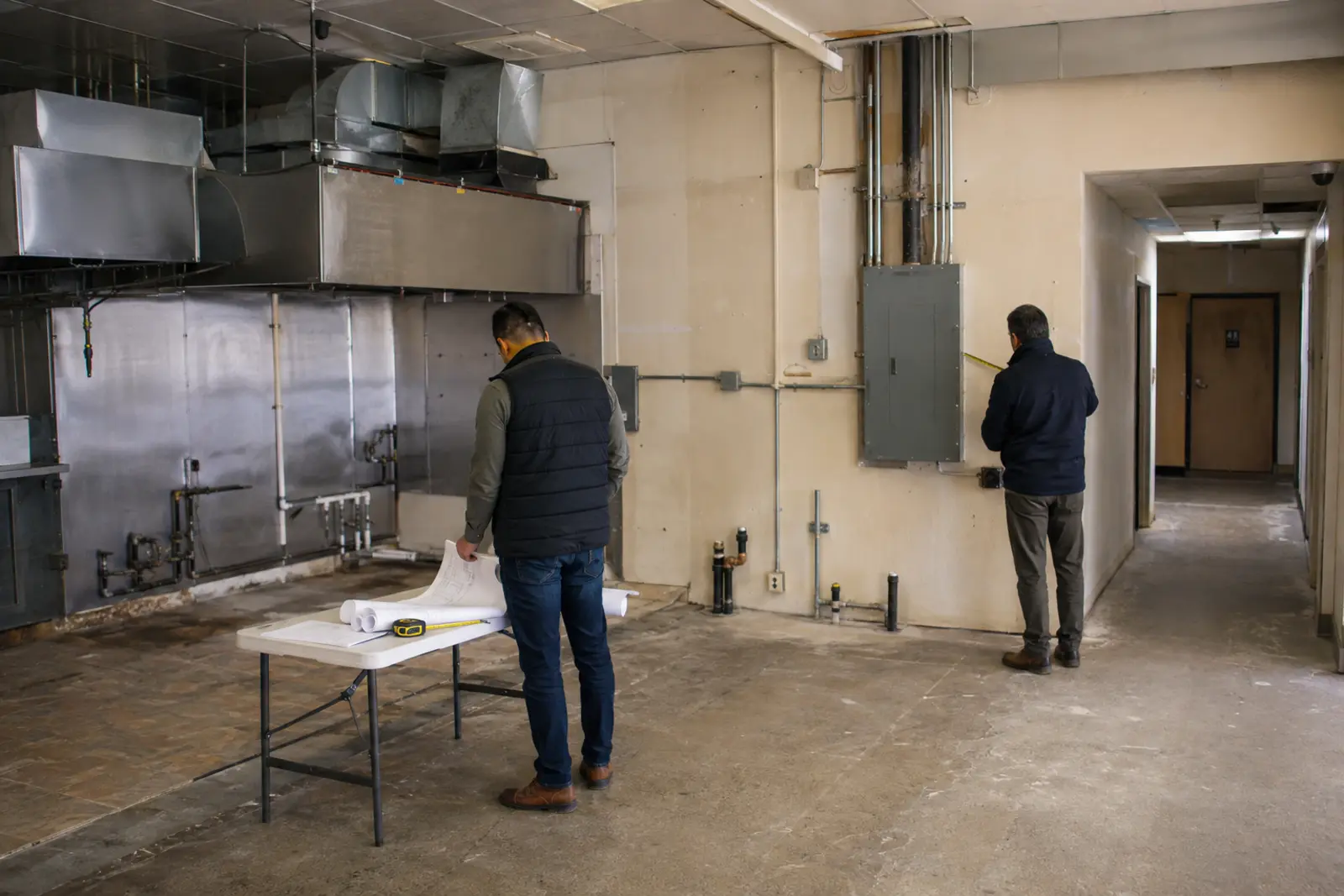Existing restaurant space reviewed before a new lease